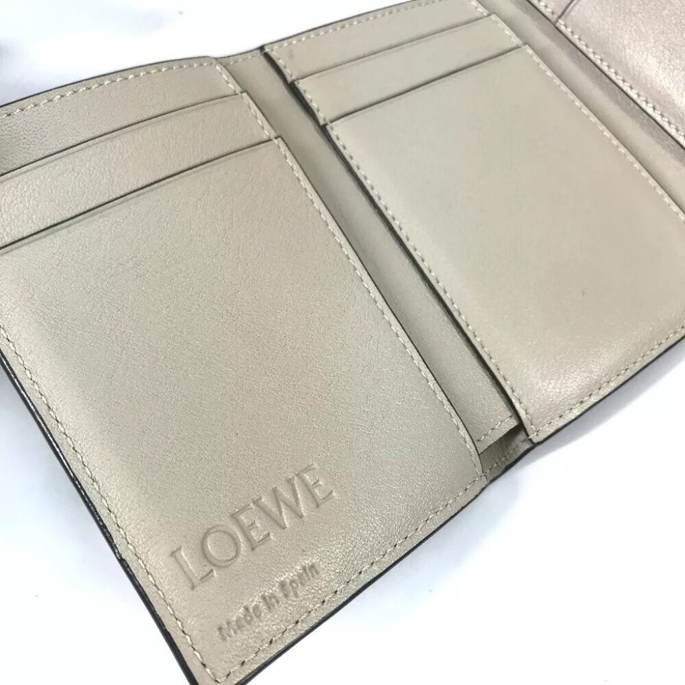LOEWE anagram Small vertical wallet Compact wallet Trifold wallet - Picture 14 of 15